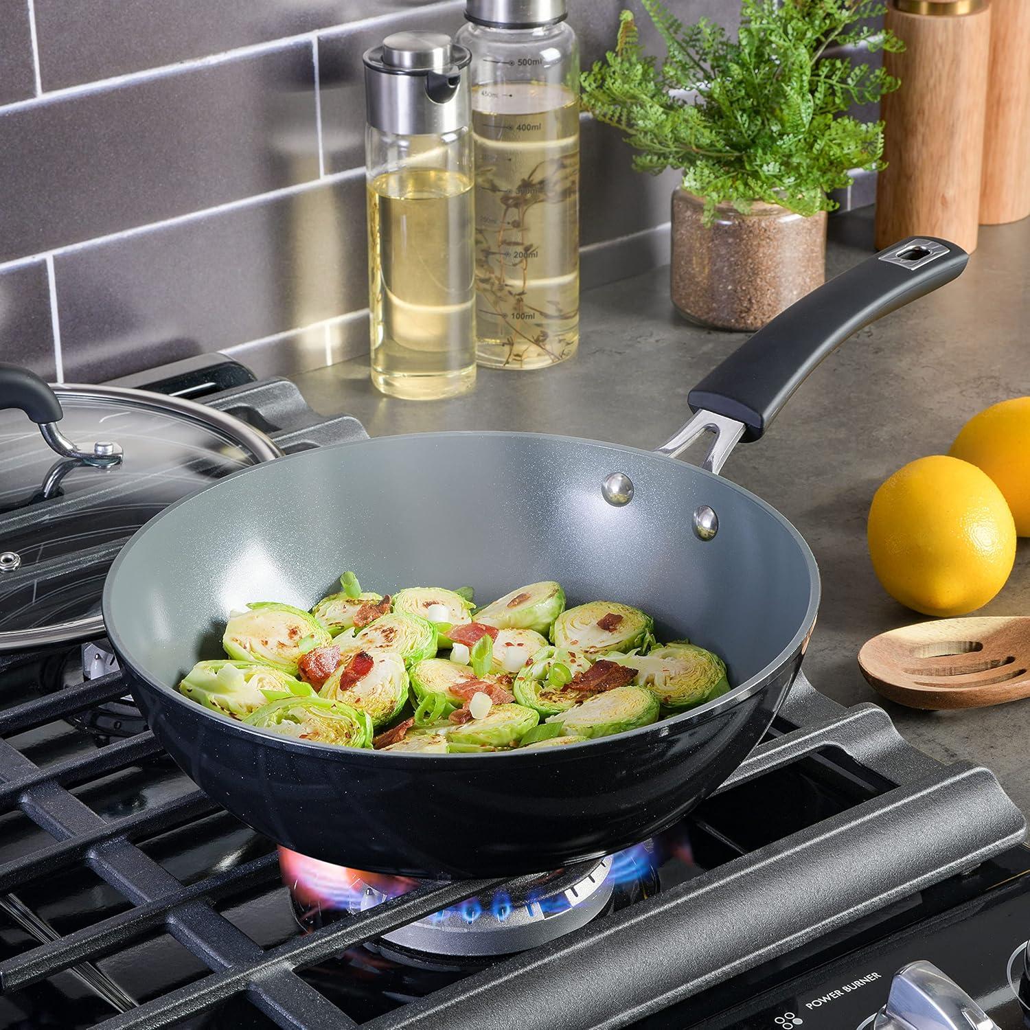 Black Diamond 3.5 QT Non-Stick Aluminum Sauté Pan with Lid