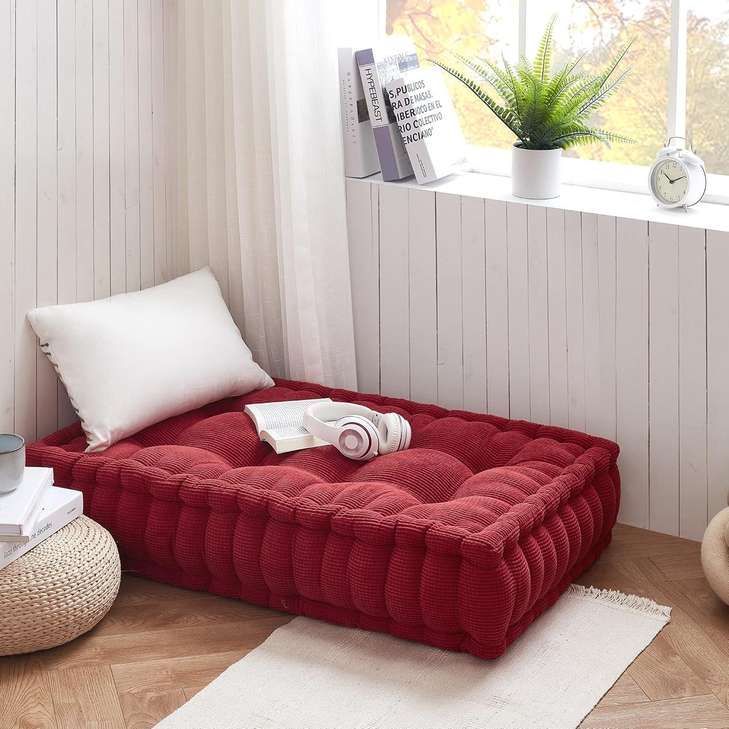 Rainha Ultra Thick Oversized Tufted Floor Pillow