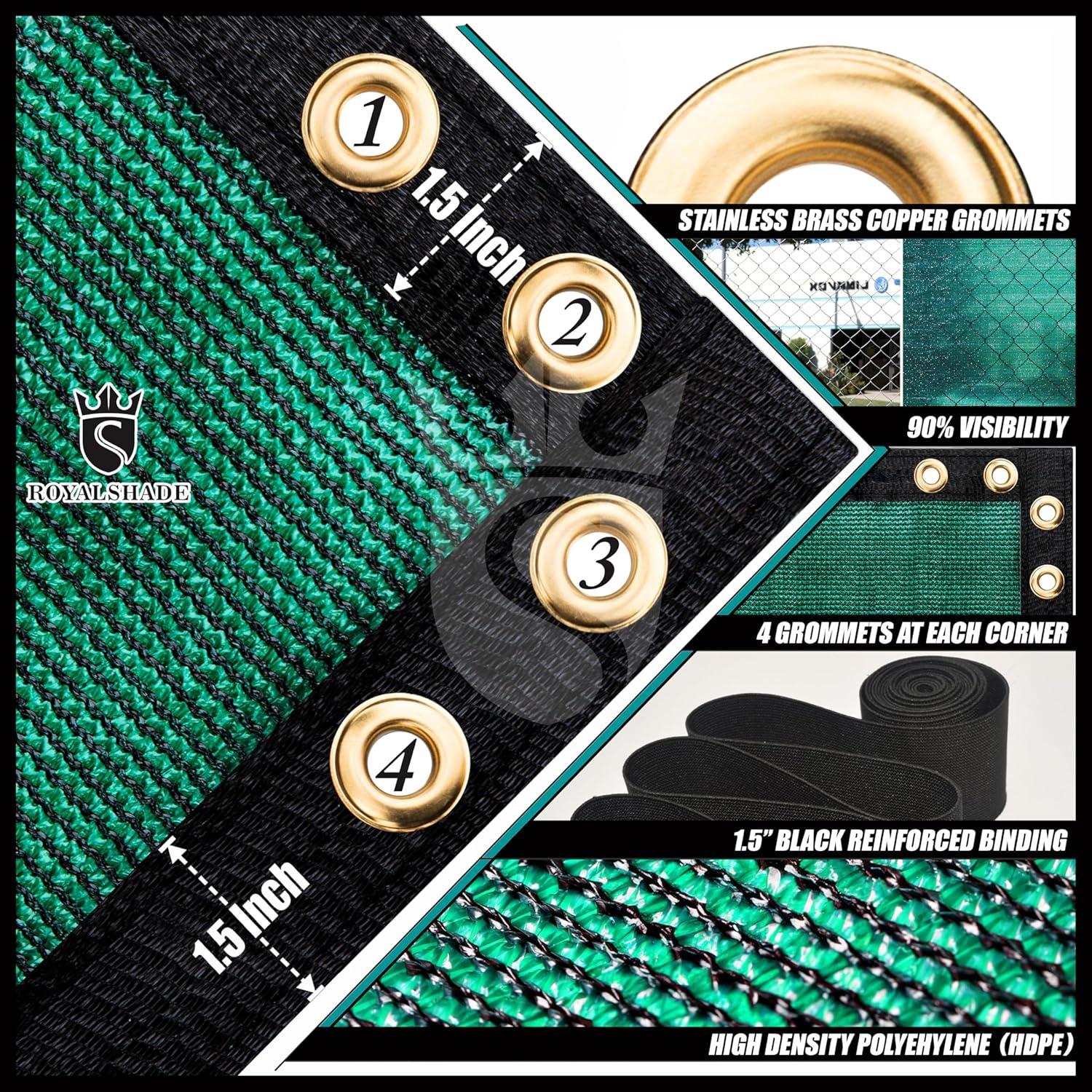 ColourTree Colour Tree Privacy Screen & Windscreen Fabric Cover – Durable Outdoor Fence Protection, UV-Resistant, Easy Installation