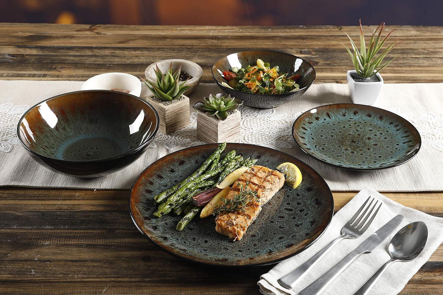 Gibson Elite Kyoto 16 Piece Dinnerware Set, Service for 4