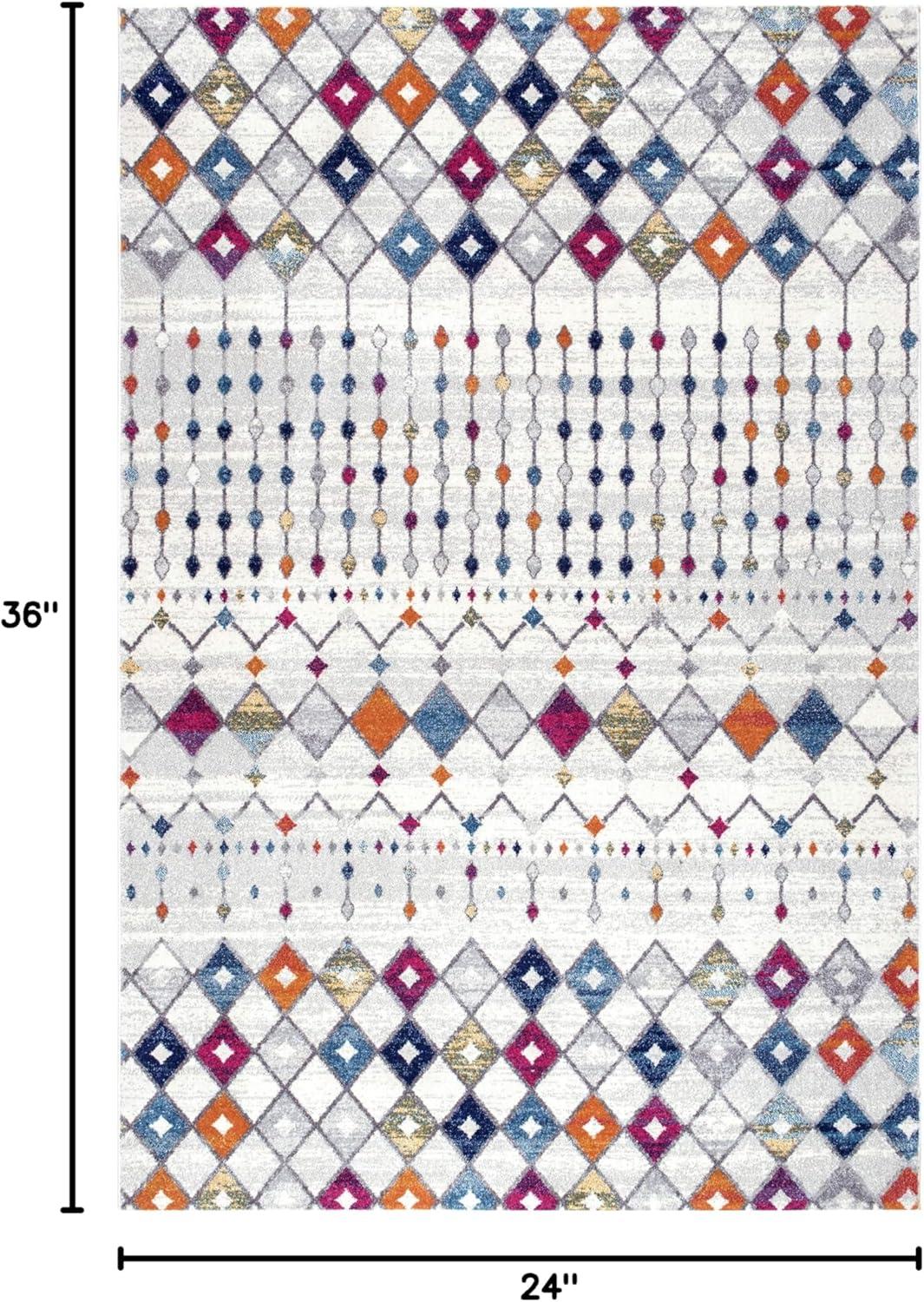 nuLOOM Moroccan Blythe Multicolor 2' x 3' Transitional Area Rug