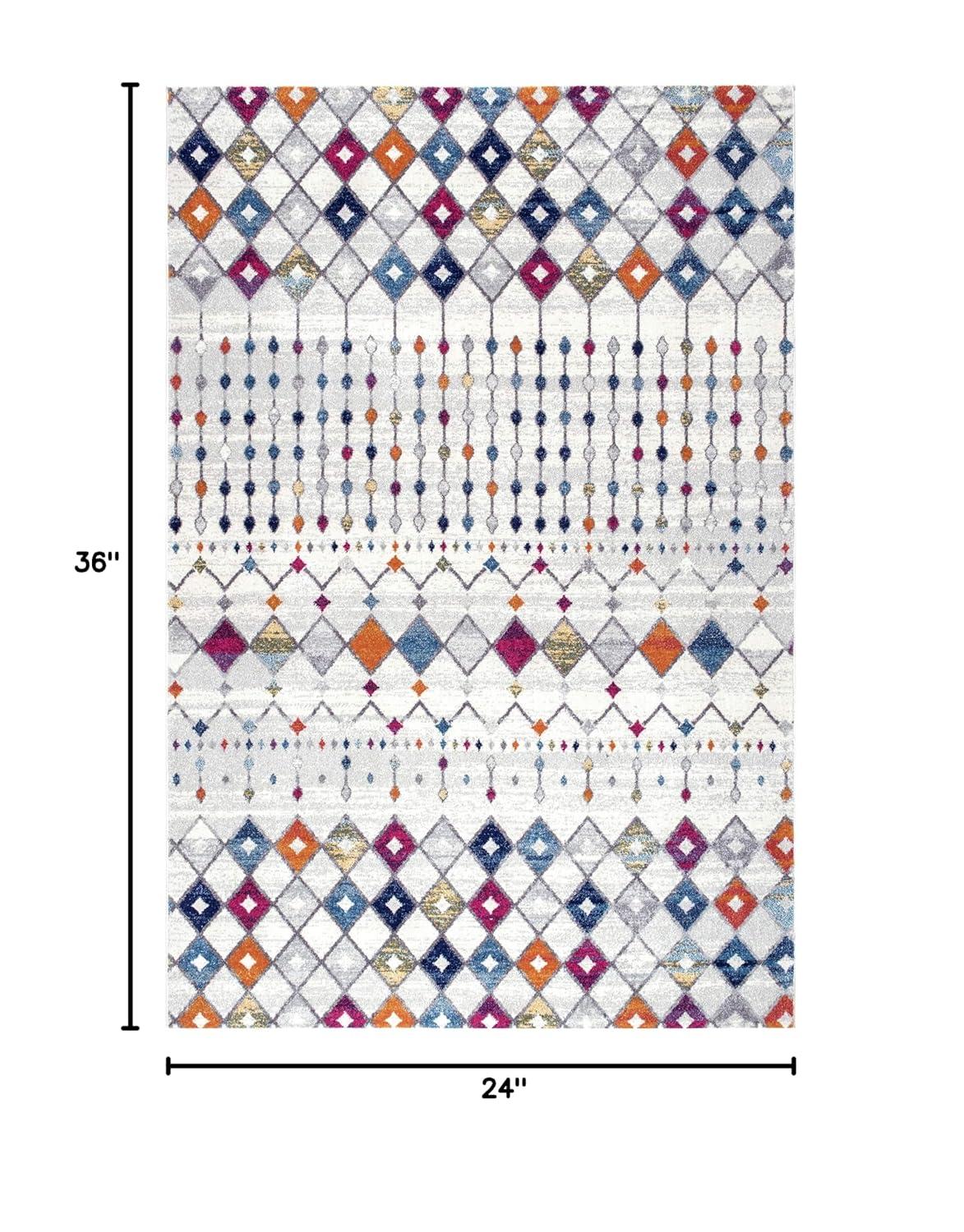 nuLOOM Moroccan Blythe Multicolor 2' x 3' Transitional Area Rug