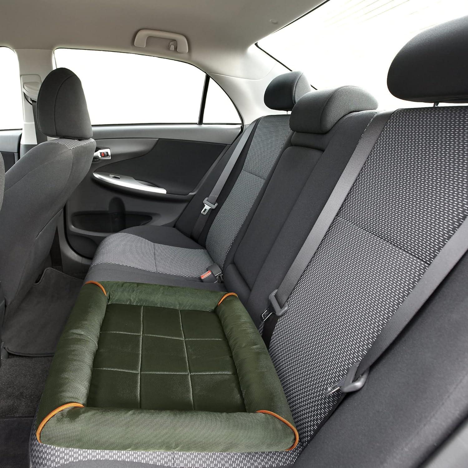 Friends Forever Nova Bolster Dog Bed Crate Pad, Washable Dog Mat for Raised Dog Bed and Dog Crate Bed