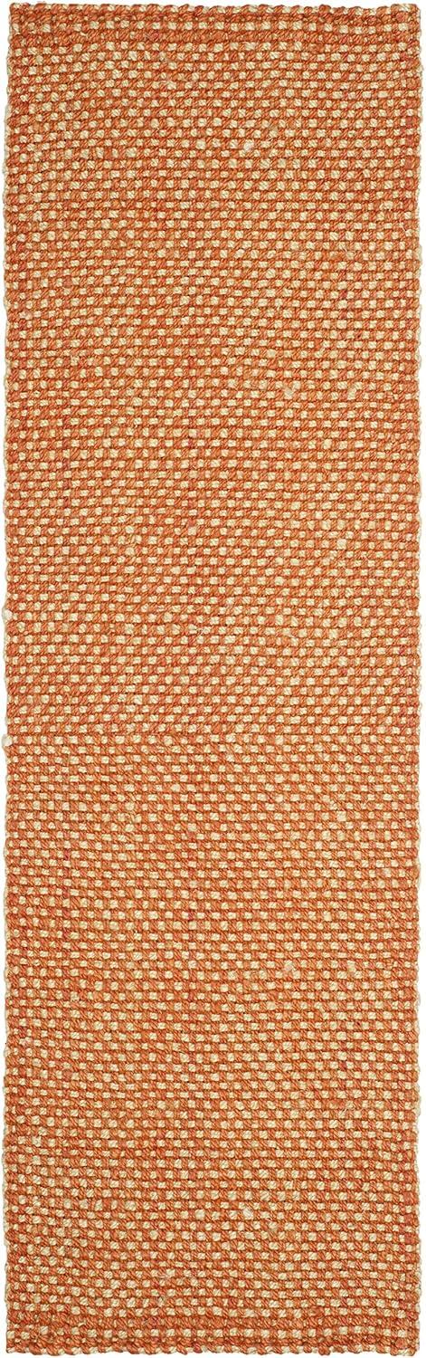 Natural Fiber NF262 Hand Woven Indoor Runner Rug - Rust/Natural - 2'3"x8' - Safavieh.