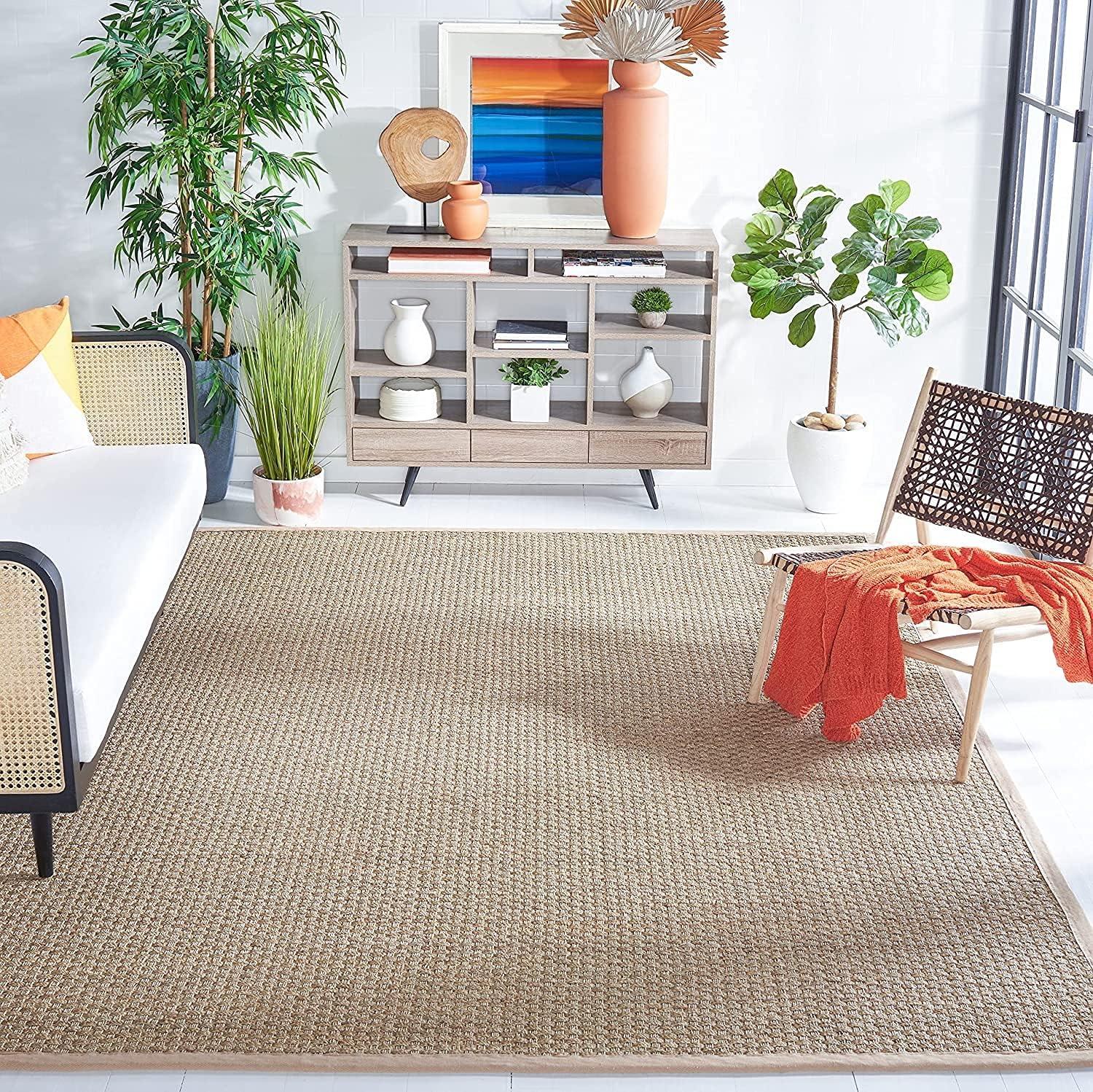 Natural Fiber NF114 Power Loomed Indoor Area Rug - Natural/Beige - 5'x8' - Safavieh.