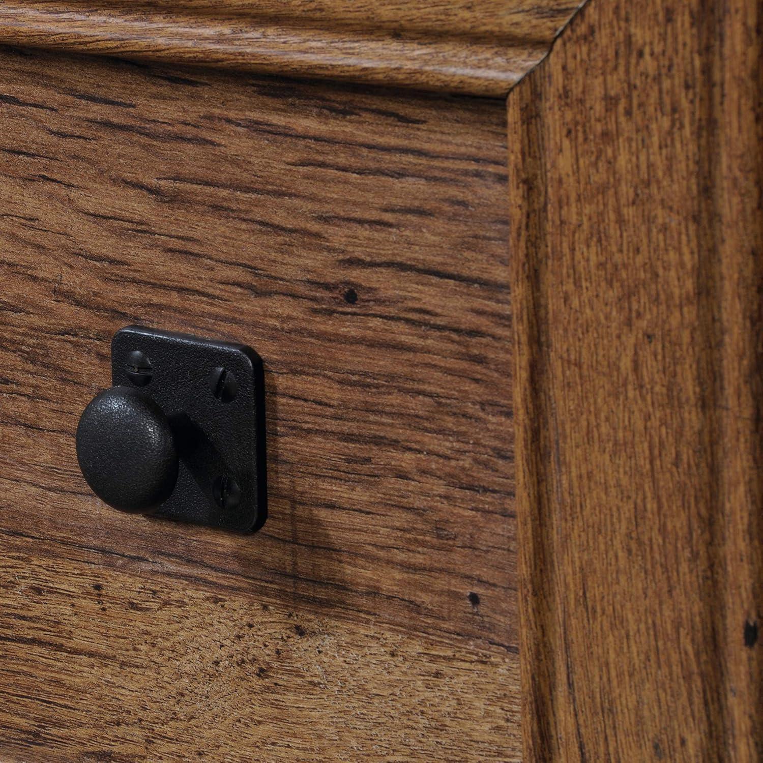 Sauder Palladia Dresser Vintage Oak: 6-Drawer Storage, Laminated Particle Board, Bedroom Organizer