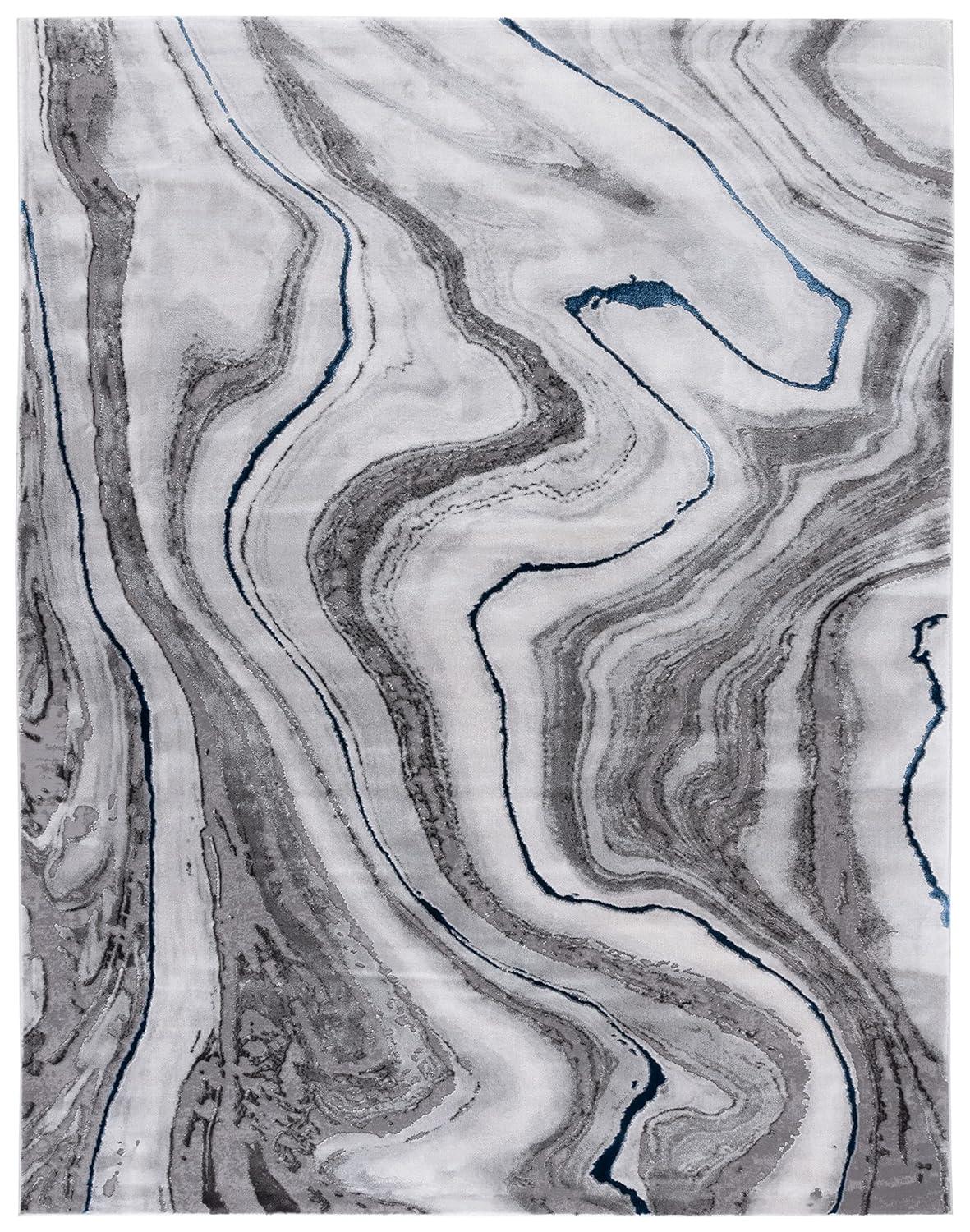 Craft CFT819 Loomed Indoor Area Rug - Grey/Blue - 8'x10' - Safavieh