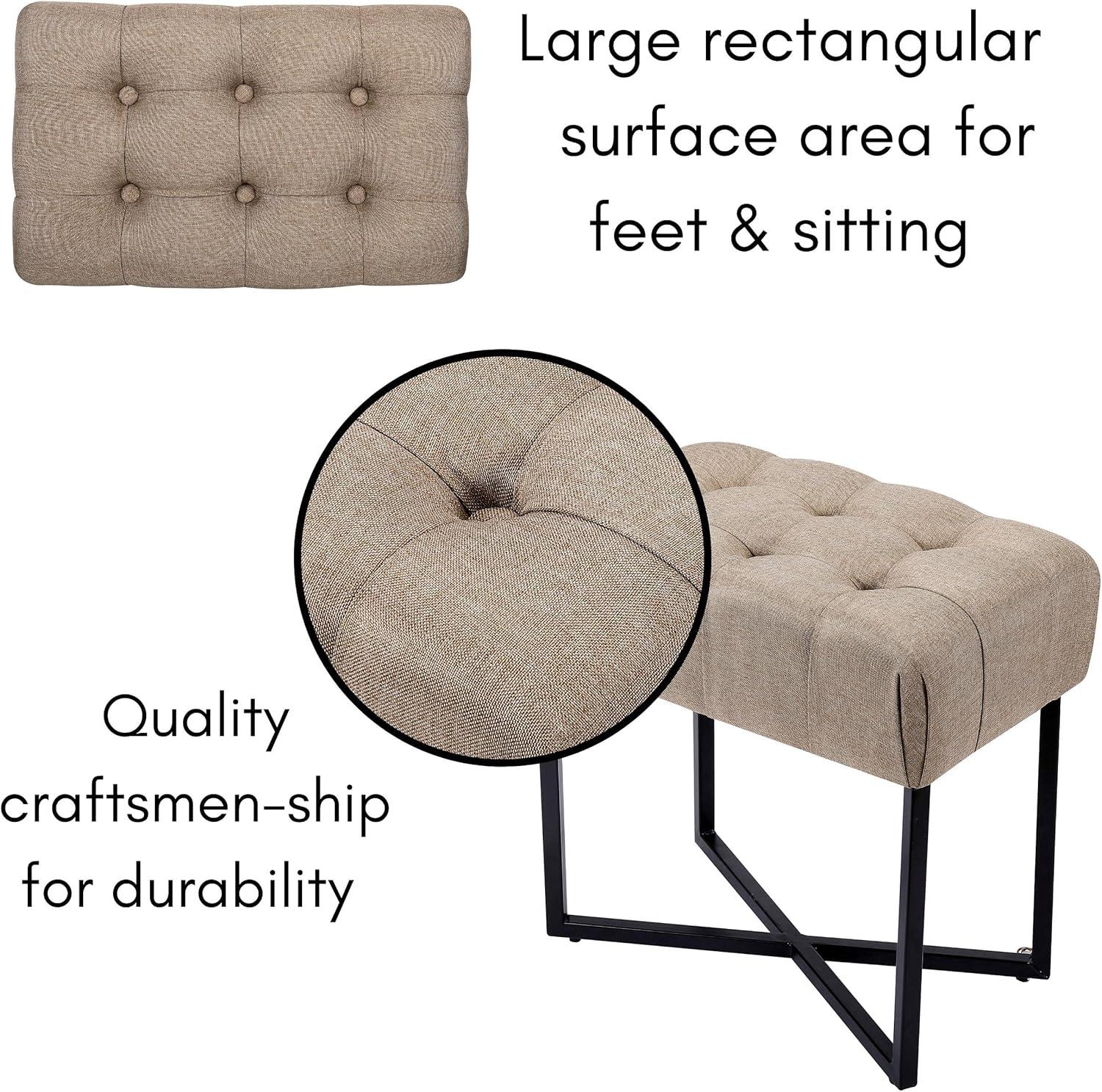 BirdRock Home Upholstered Ottoman