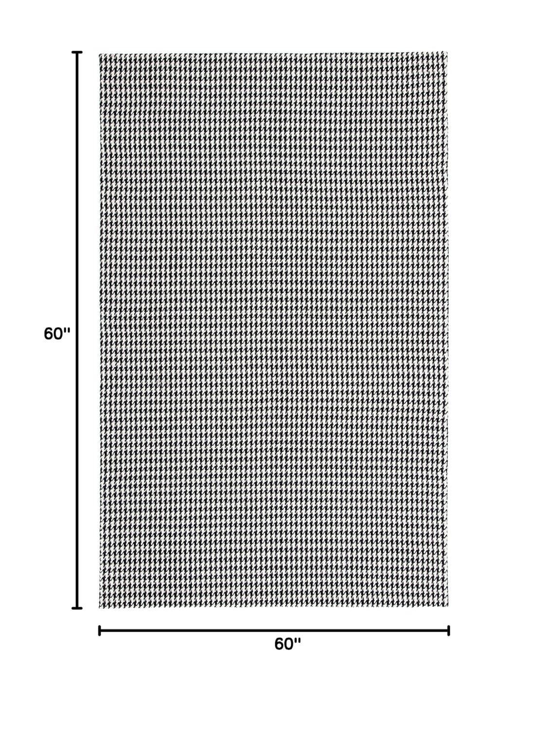 Marbella MRB319 Hand Woven Indoor Accent Rug - Black/Ivory - 3'x5' - Safavieh