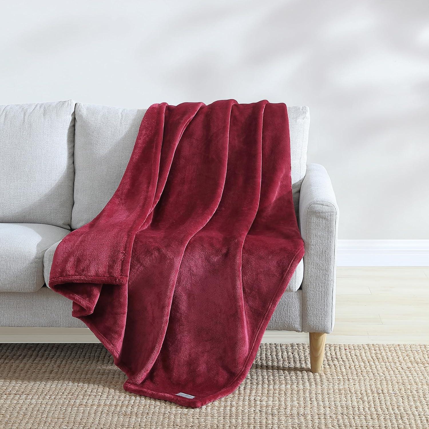 Eddie Bauer Alpine Eddie Bauer Ultra Lux Plush Solid Throw Blankets