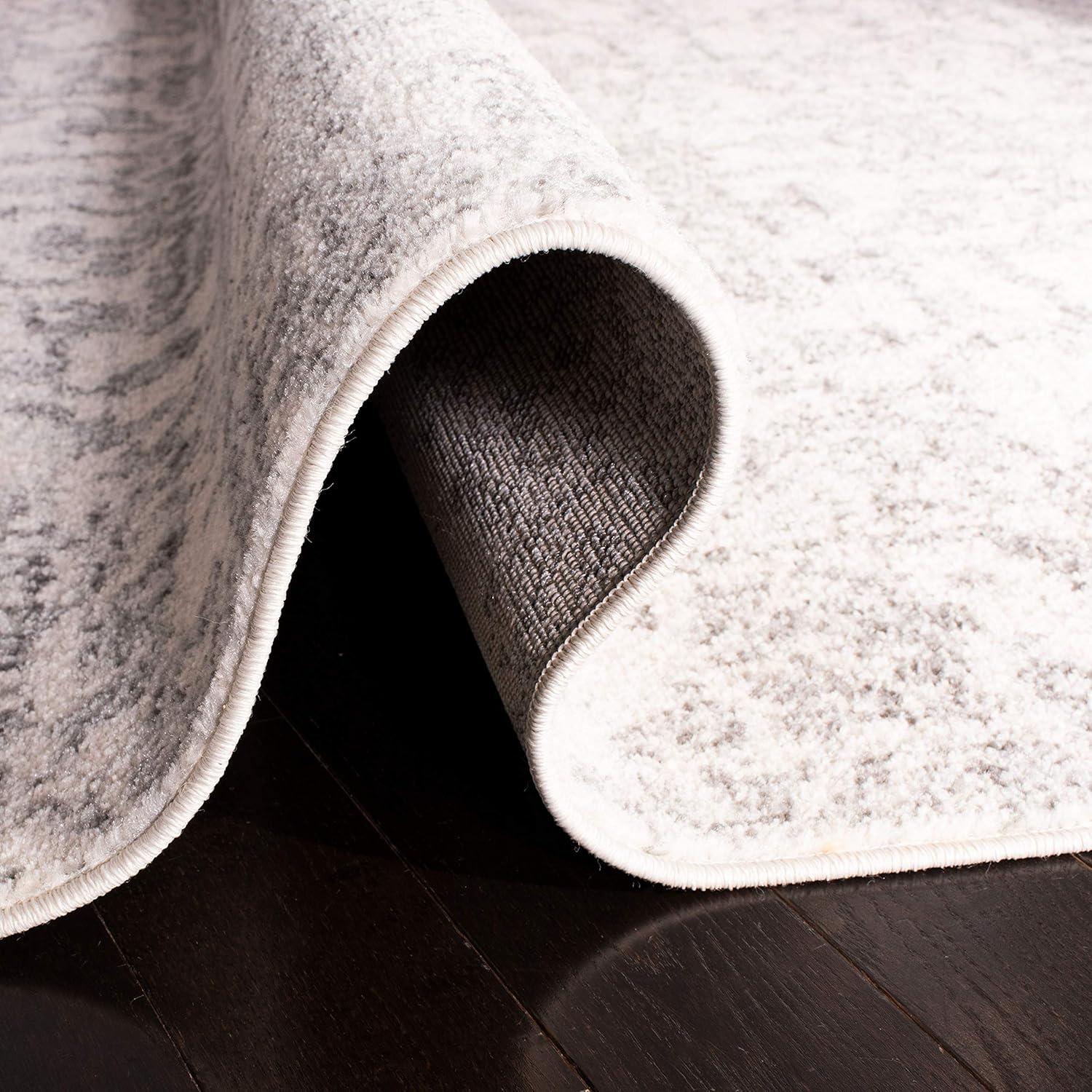 Madison MAD603 Power Loomed Indoor Area Rug - Silver/Ivory - 9'x12' - Safavieh