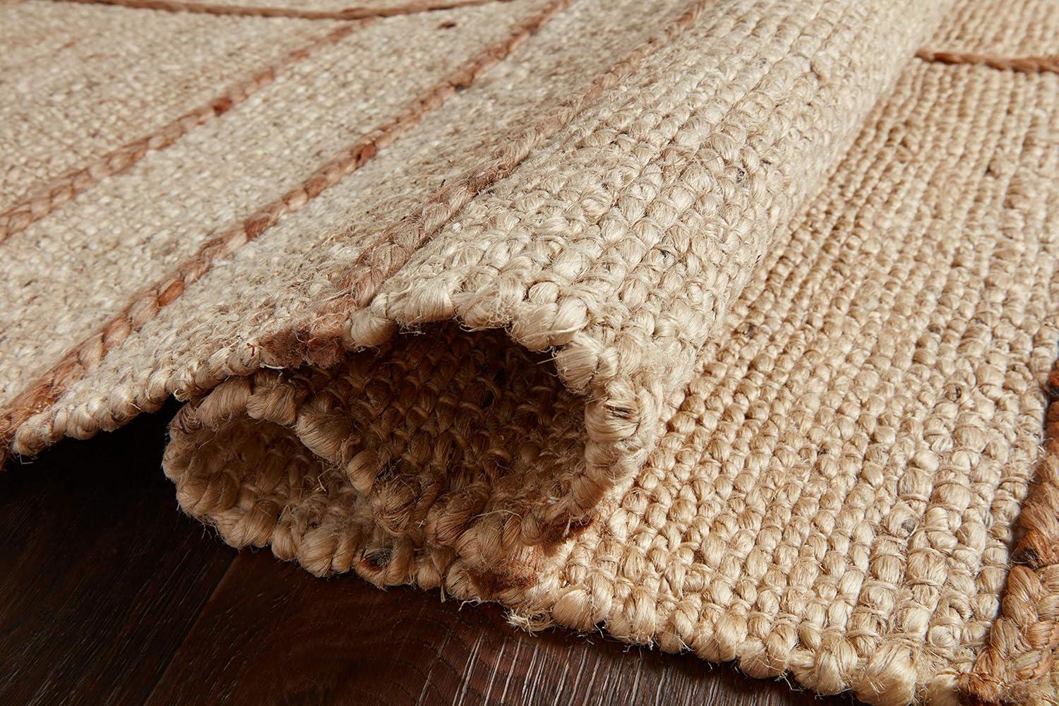 Loloi II Bodhi Collection BOD-04 Ivory / Natural, Geometric Area Rug 3'-6" x 5'-6"