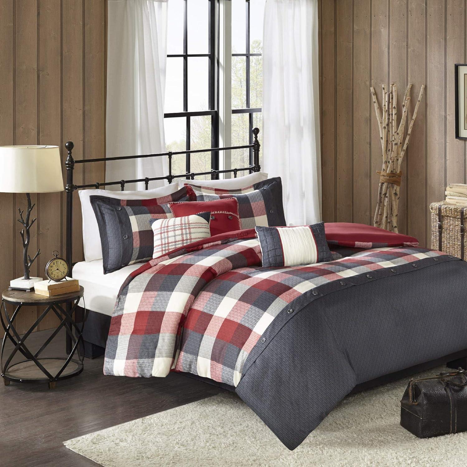 Ridge 7 Piece Herringbone Comforter Set