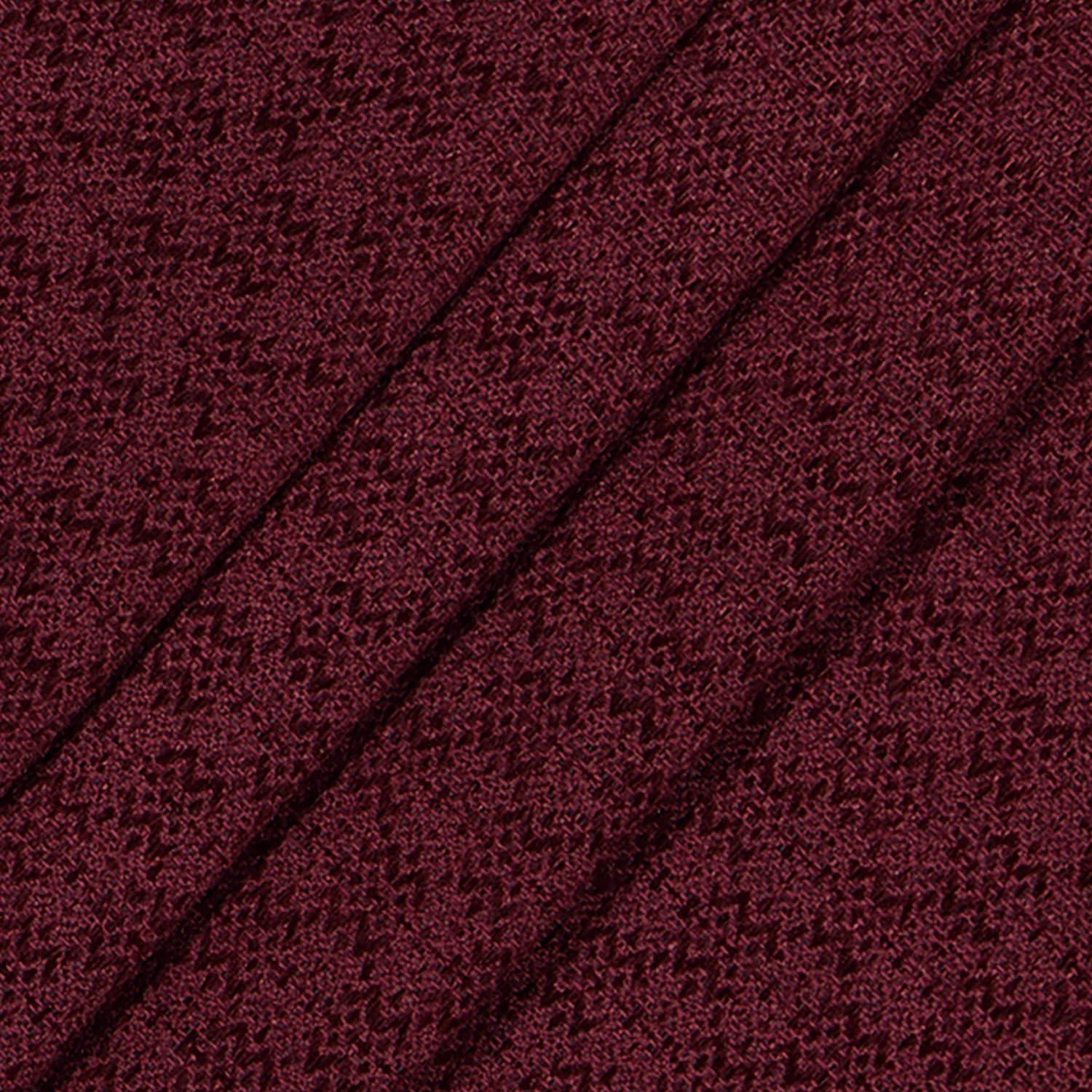 Burgundy Polyester Blackout Rod Pocket Curtain Panel