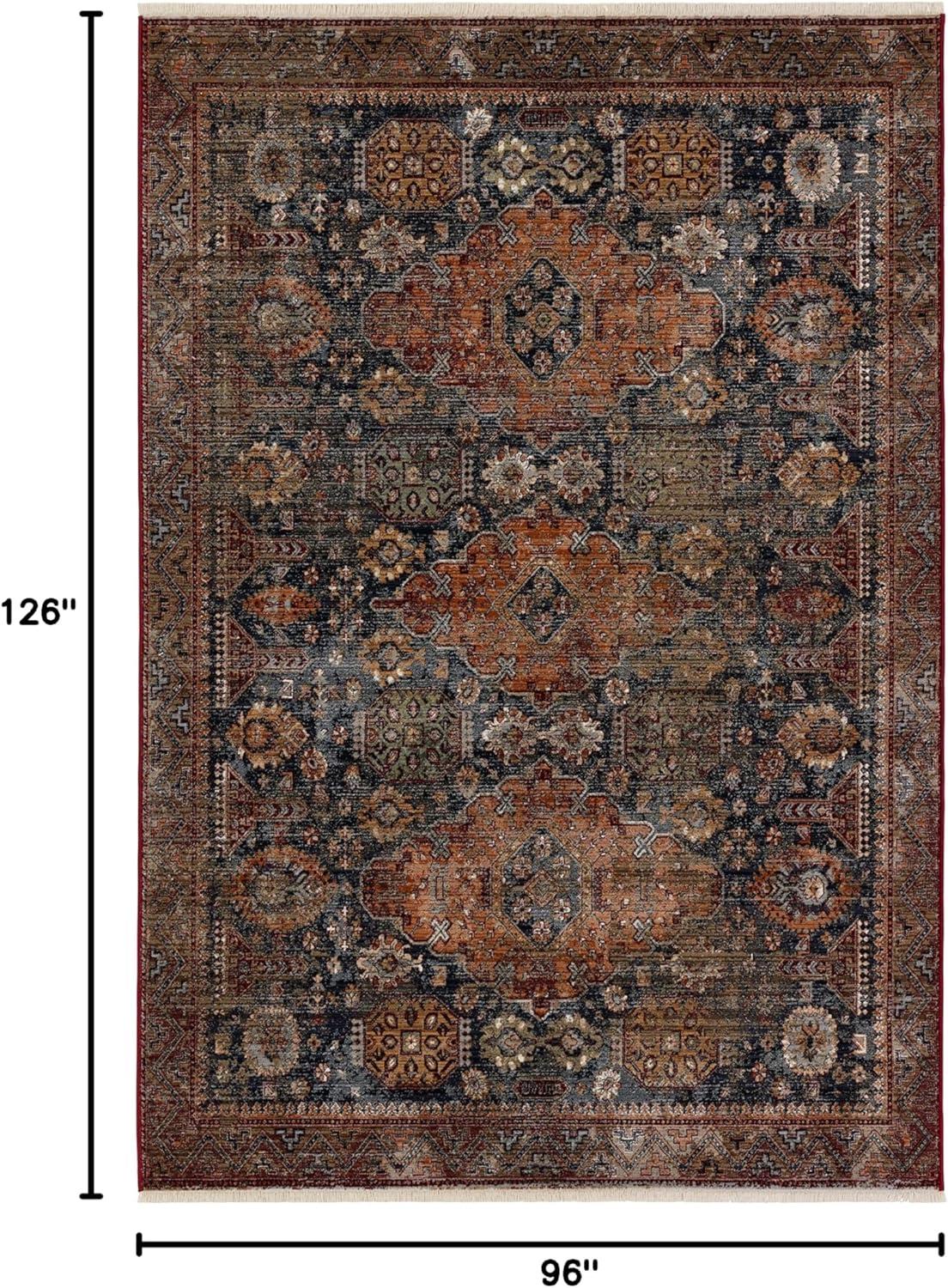 Zefira Gray Synthetic 8' x 10' Rectangular Rug