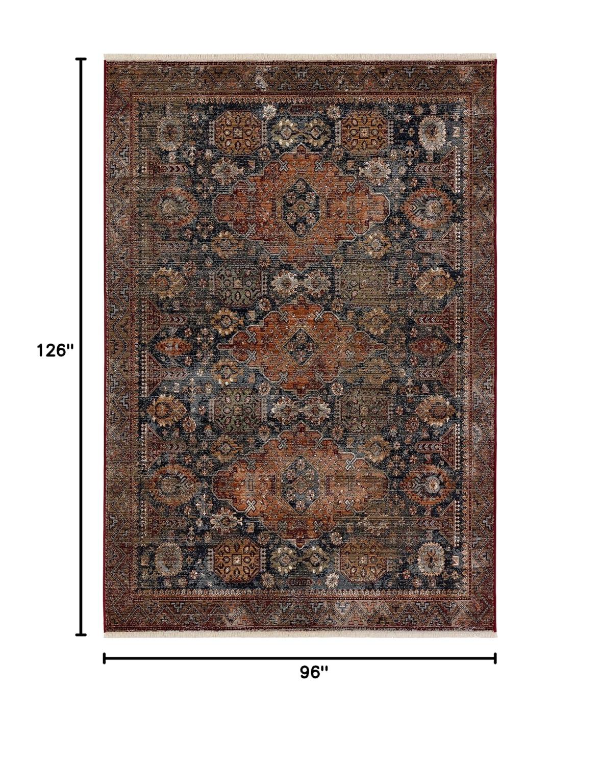 Zefira Gray Synthetic 8' x 10' Rectangular Rug