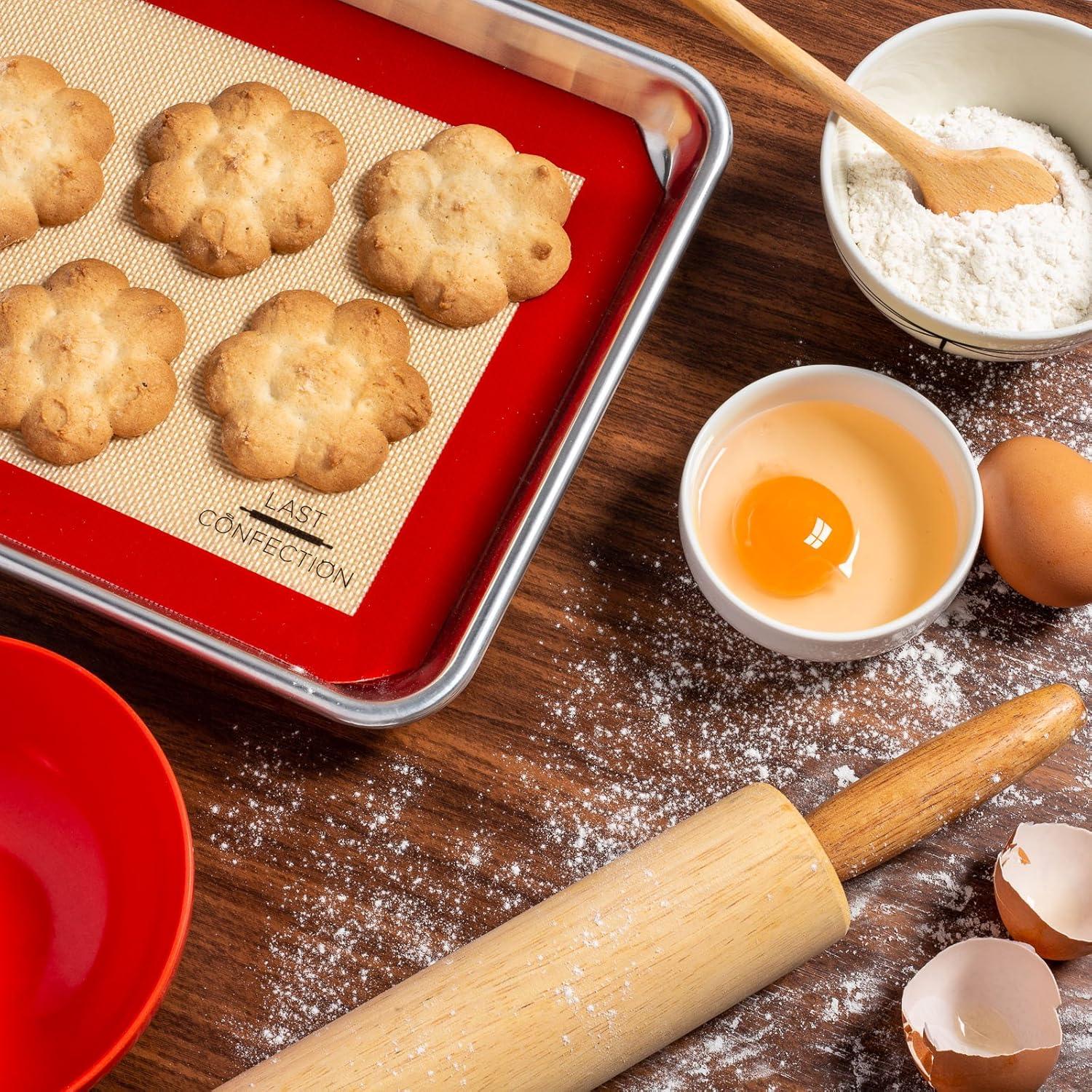 Last Confection Non-Stick Silicone 2 Piece Baking Mat Set