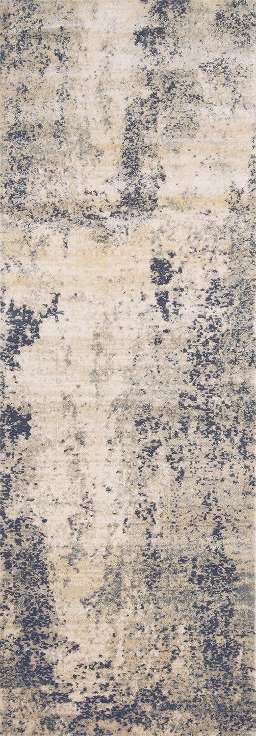 Loloi II Teagan Abstract Natural / Denim Area Rug