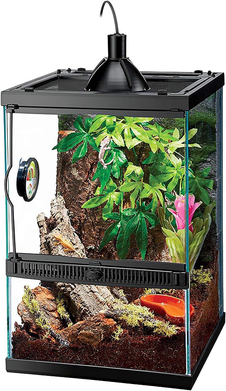 Zilla 11-Gallon Tropical Vertical Reptile Terrarium Kit with Halogen Lighting