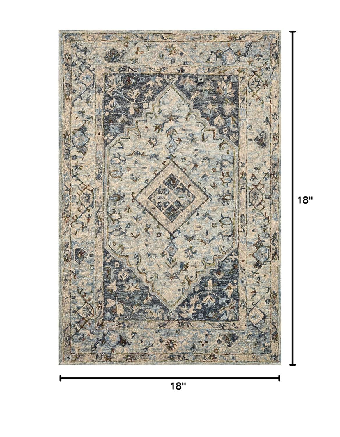 Loloi II Beatty Bea-01 Lt. Blue / Blue Hooked Area Rugs