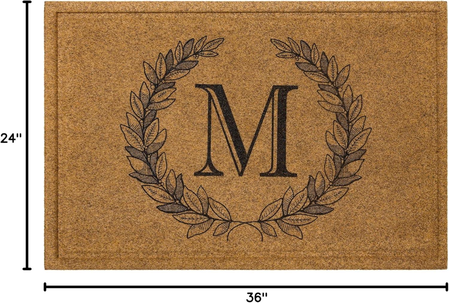 Mohawk Novelty Personalizable Brown Polyester Indoor Doormat, 2' x 3'