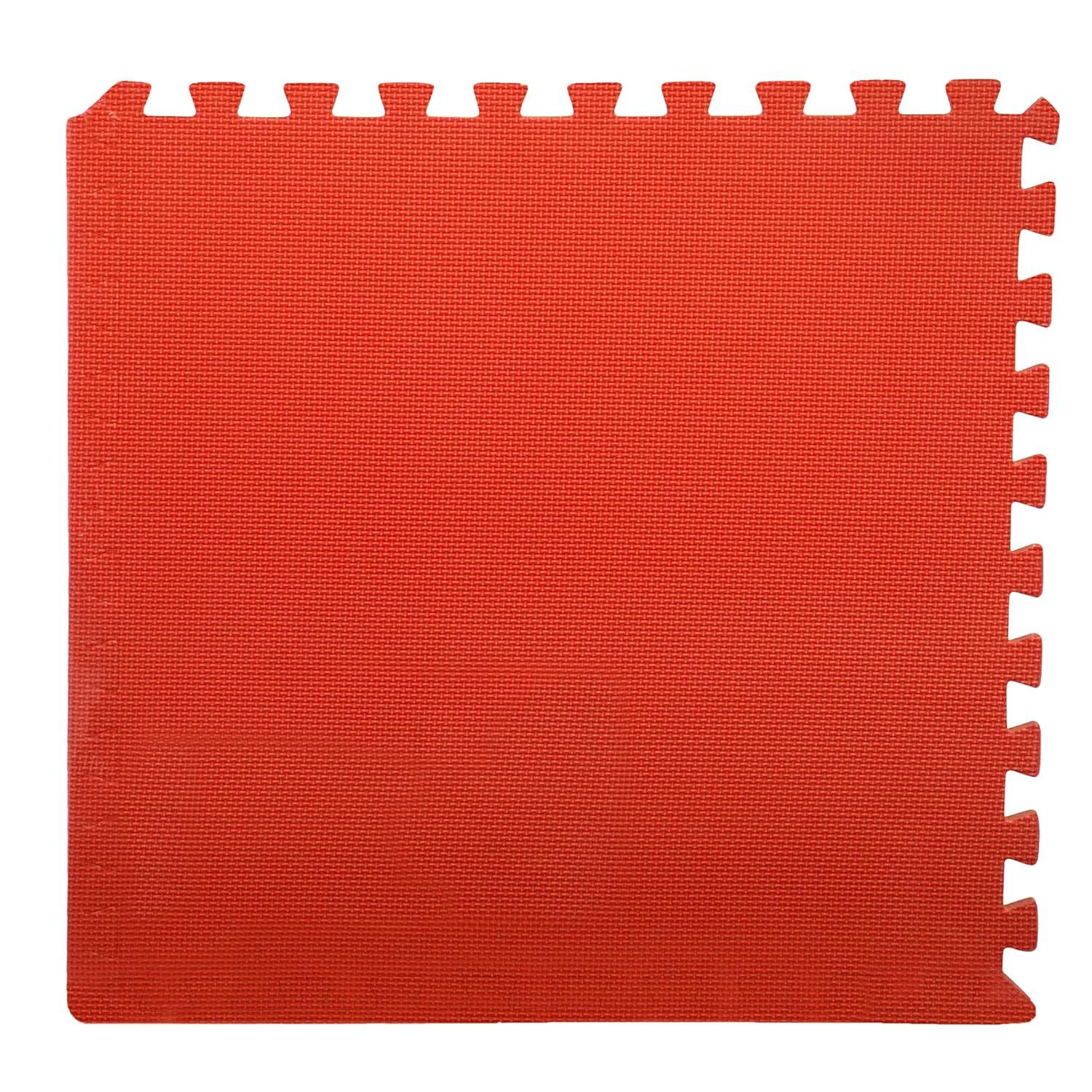 EVA Foam Mat Tiles 12-Pack - 48 SQ FT Interlocking Padding for Playroom or Gym Flooring - Workout Mat or Baby Playmat by Stalwart (Multicolor)
