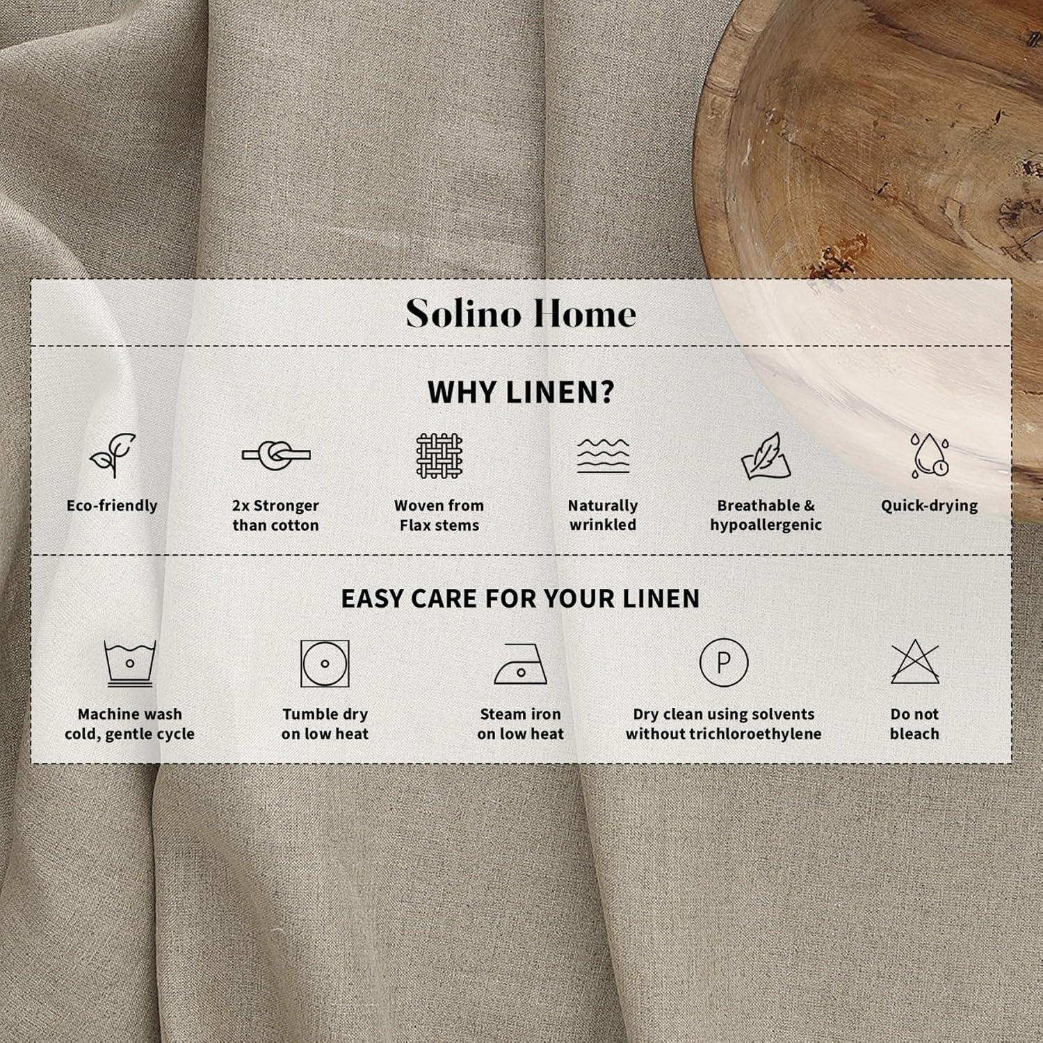 Solino Home Buffalo Checks - 100% Pure Linen Kitchen Towel (Set of 2)