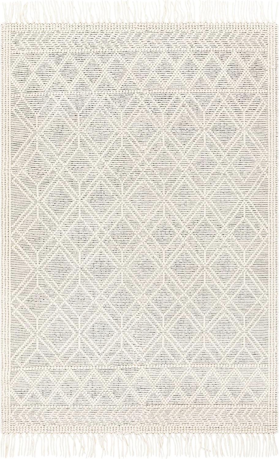 Mark&Day Wool Area Rugs, 5x7 Staveley Cottage Ivory Area Rug (5' x 7'6")