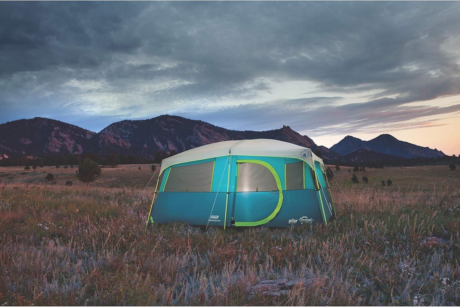 Coleman® 8-Person Tenaya Lake™ Fast Pitch™ Cabin Camping Tent with Closet, Light Blue