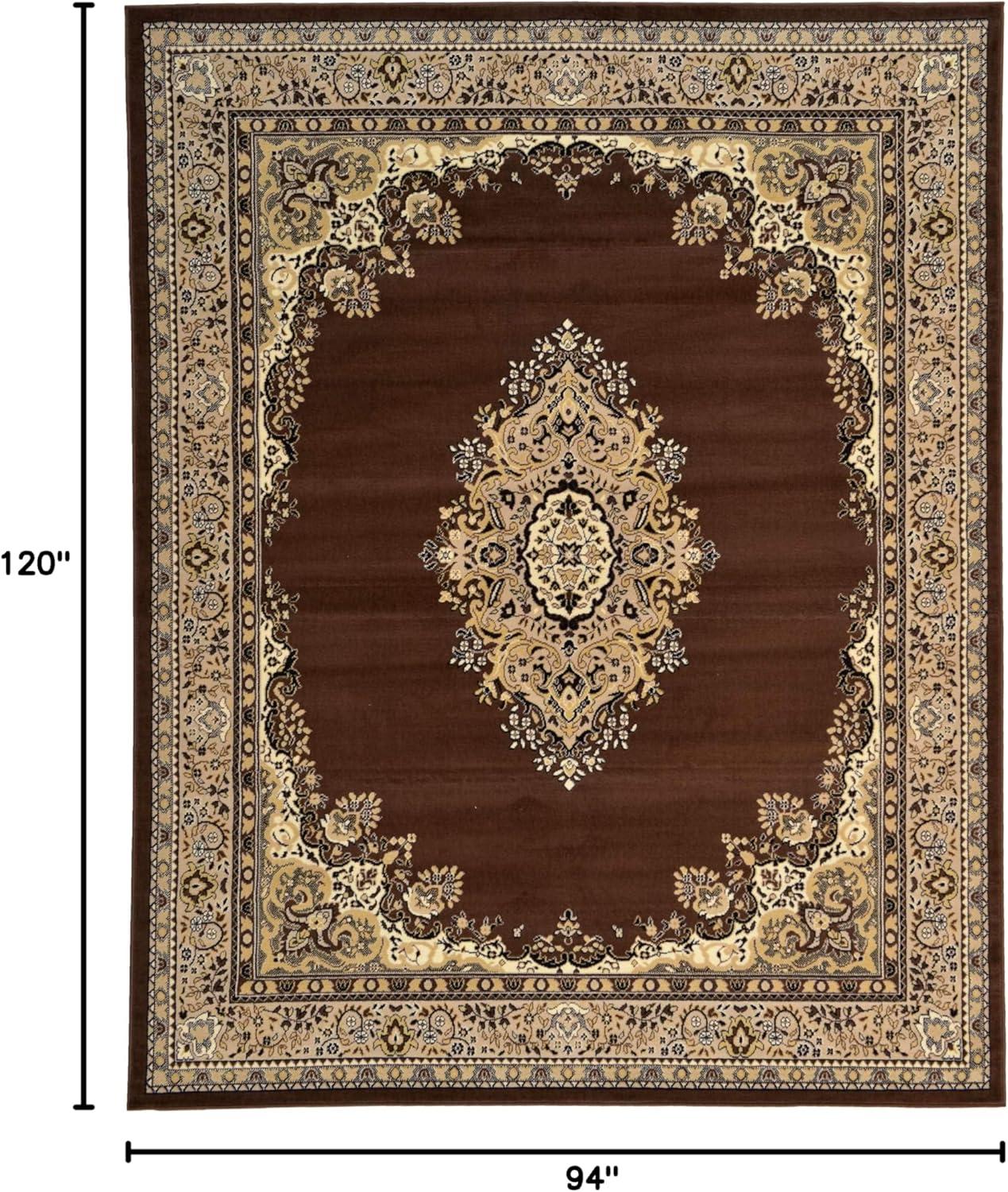 Rugs.com Amaya Collection Rug – 8' x 10' Red Medium Rug Perfect For Living Rooms, Large Dining Rooms, Open Floorplans