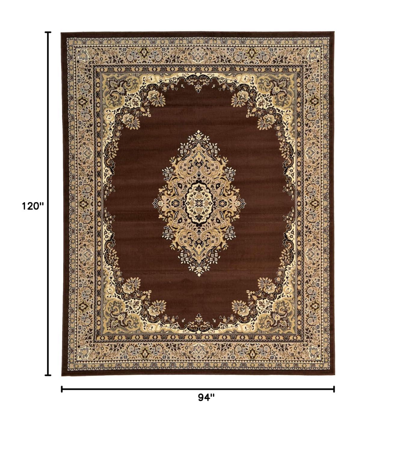 Rugs.com Amaya Collection Rug – 8' x 10' Red Medium Rug Perfect For Living Rooms, Large Dining Rooms, Open Floorplans