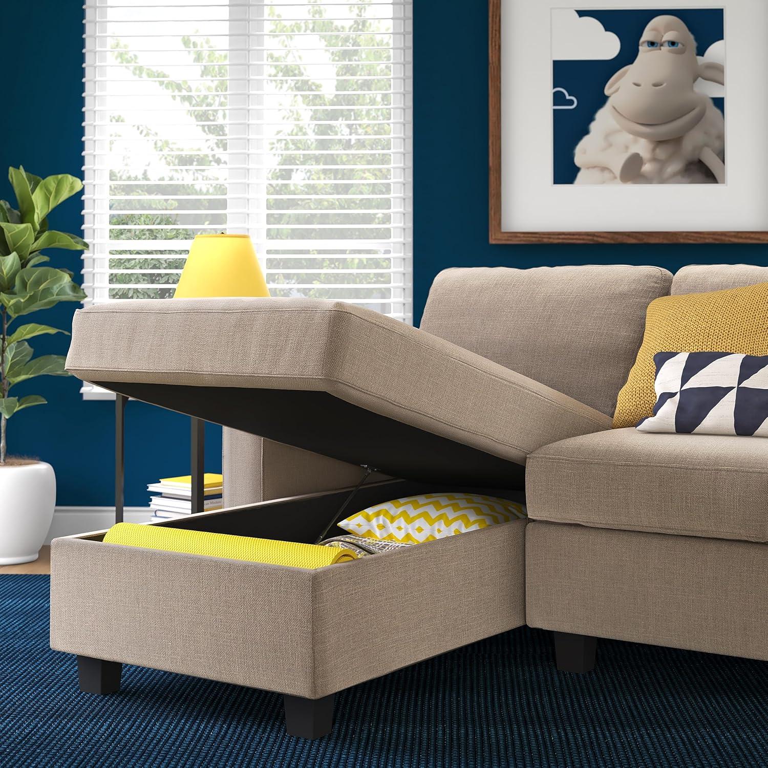 Serta Palisades Reclining Sectional Sofa with Storage Chaise
