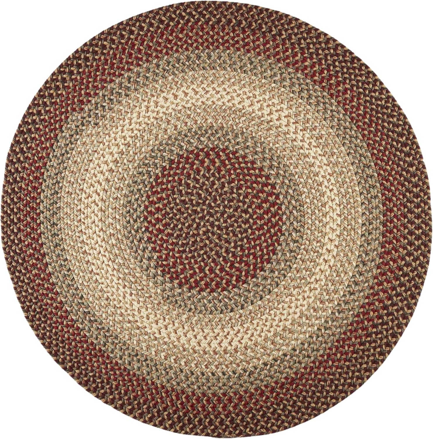 Rhody Rug  Easy Living 6' Round Rug Spanish Red
