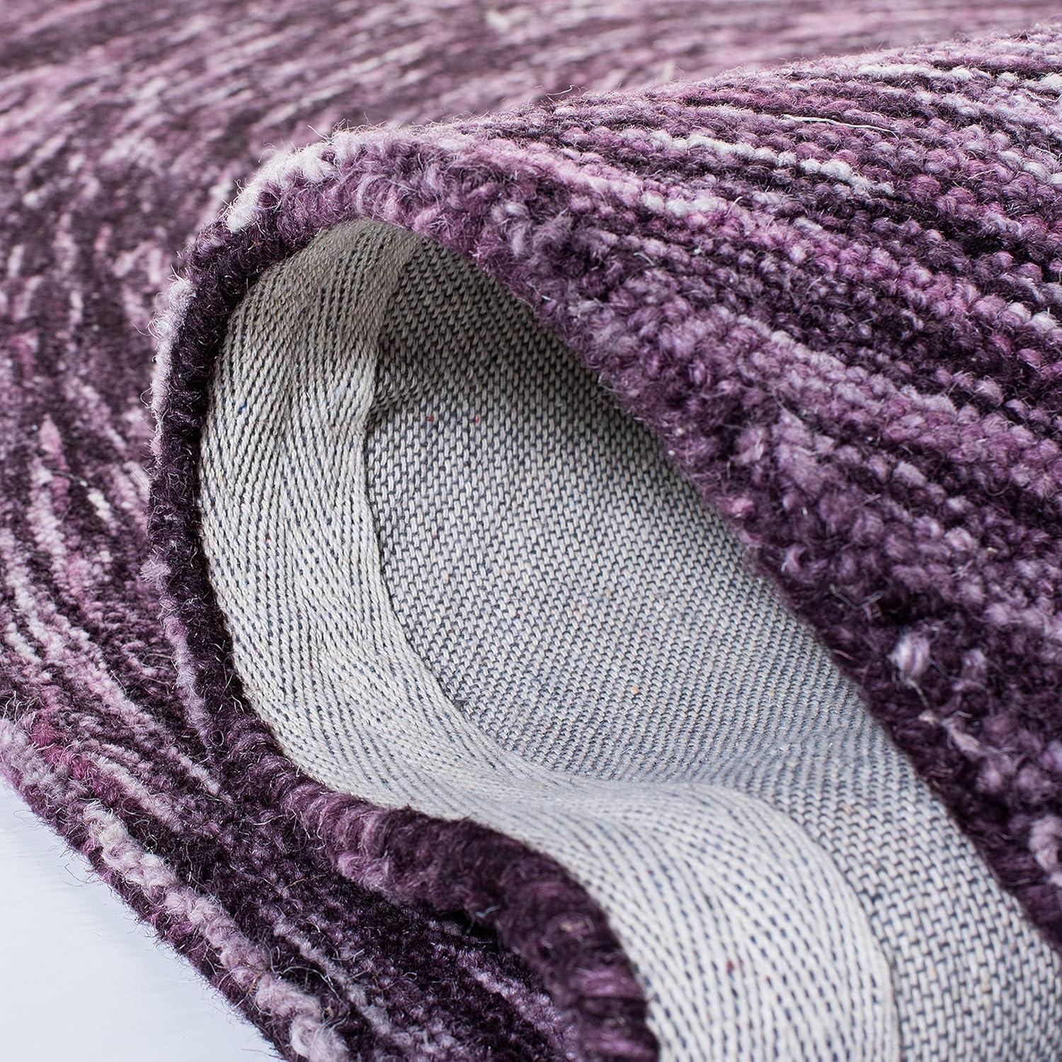 Ikat IKT633 Hand Tufted Area Rug - Purple - 6'x9' - Safavieh
