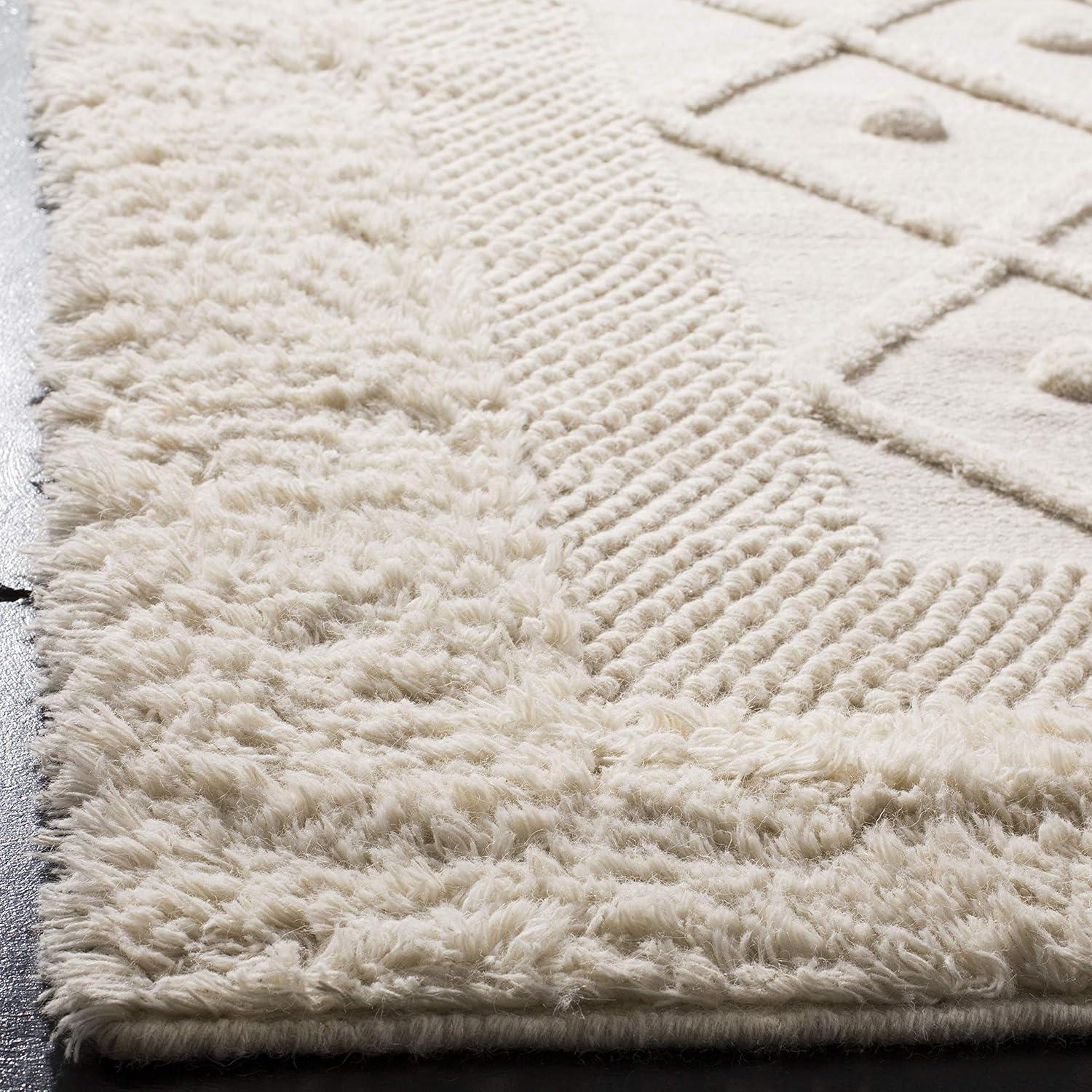 Kenya KNY952 Hand Knotted Area Rug - Ivory - 5'x7'6" - Safavieh