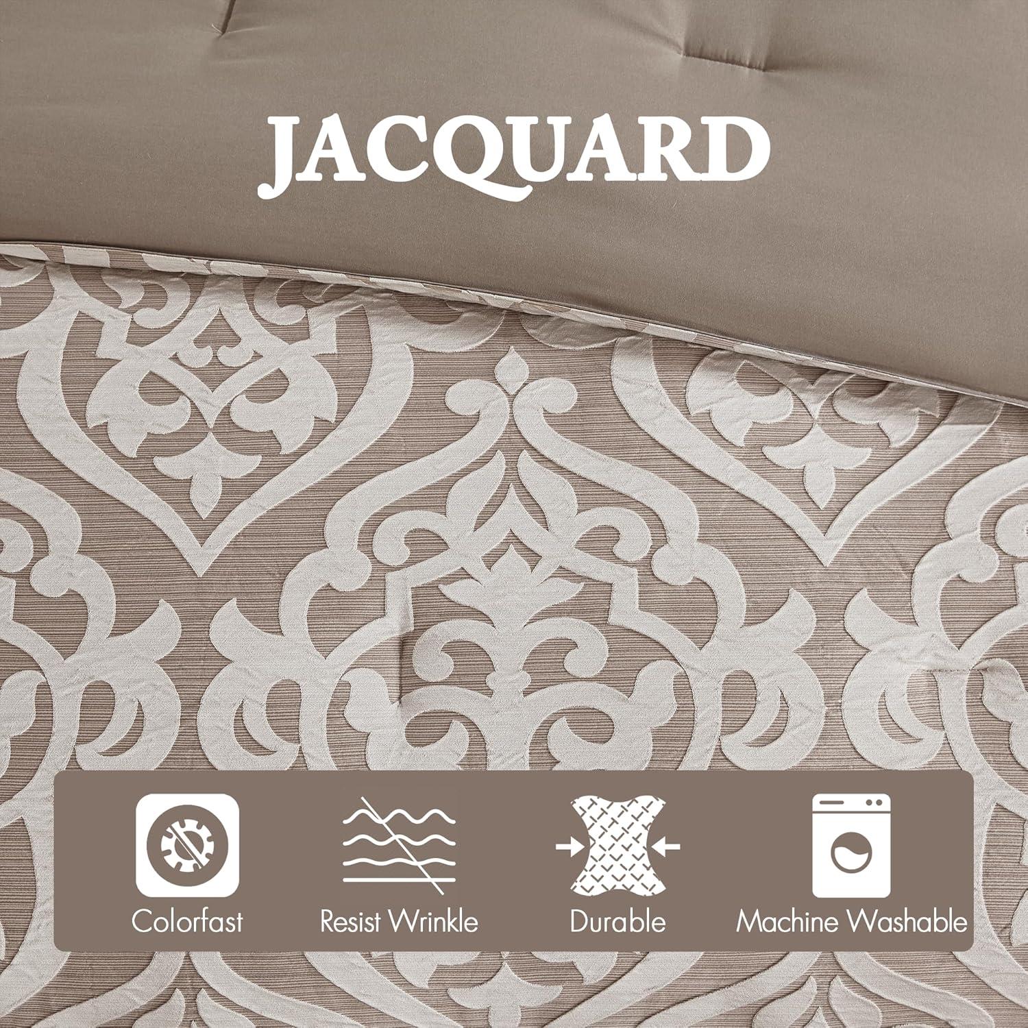 Madison Park Odette Jacquard 8 Piece Comforter Set