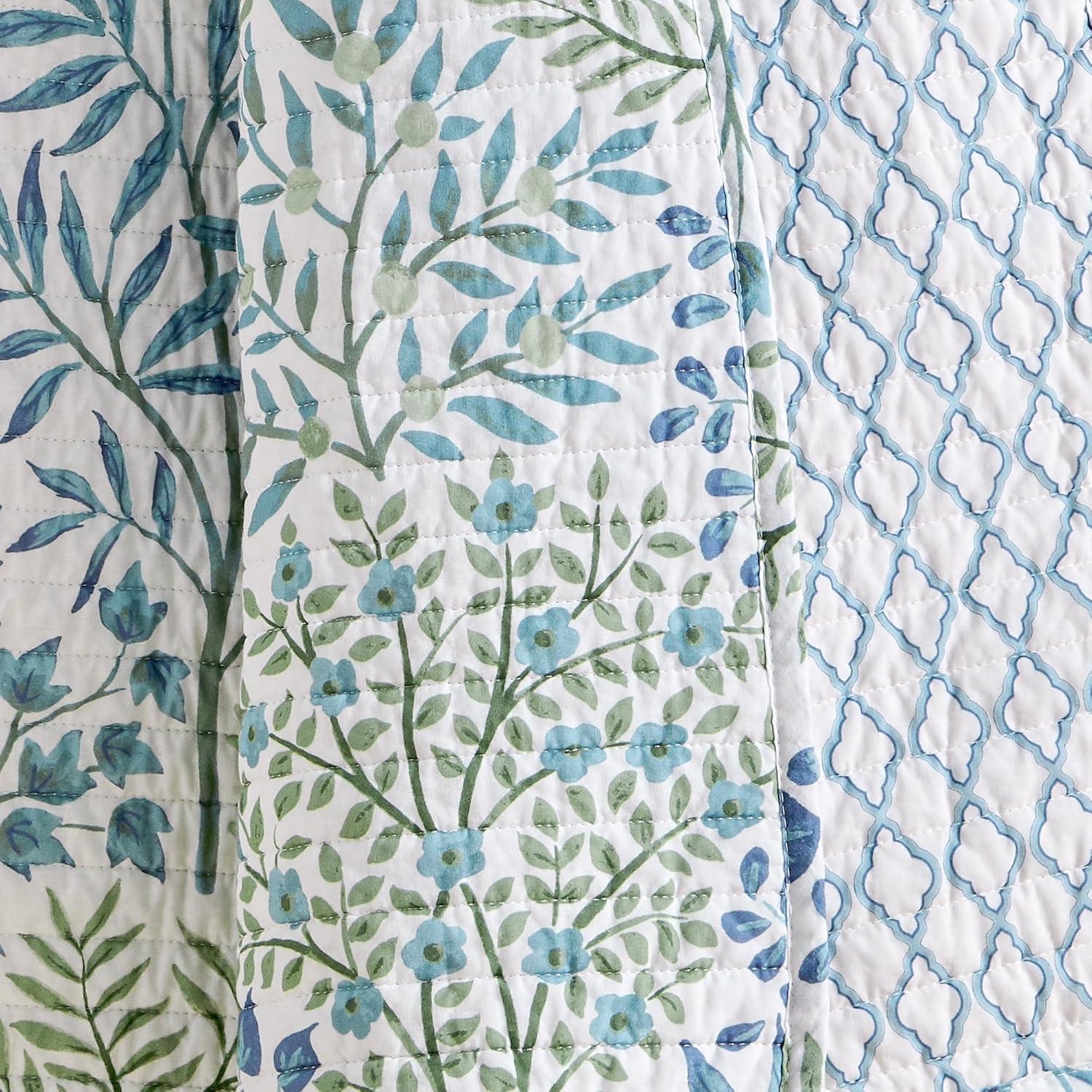 English Forest Natural  Quilted Throw - Levtex Home