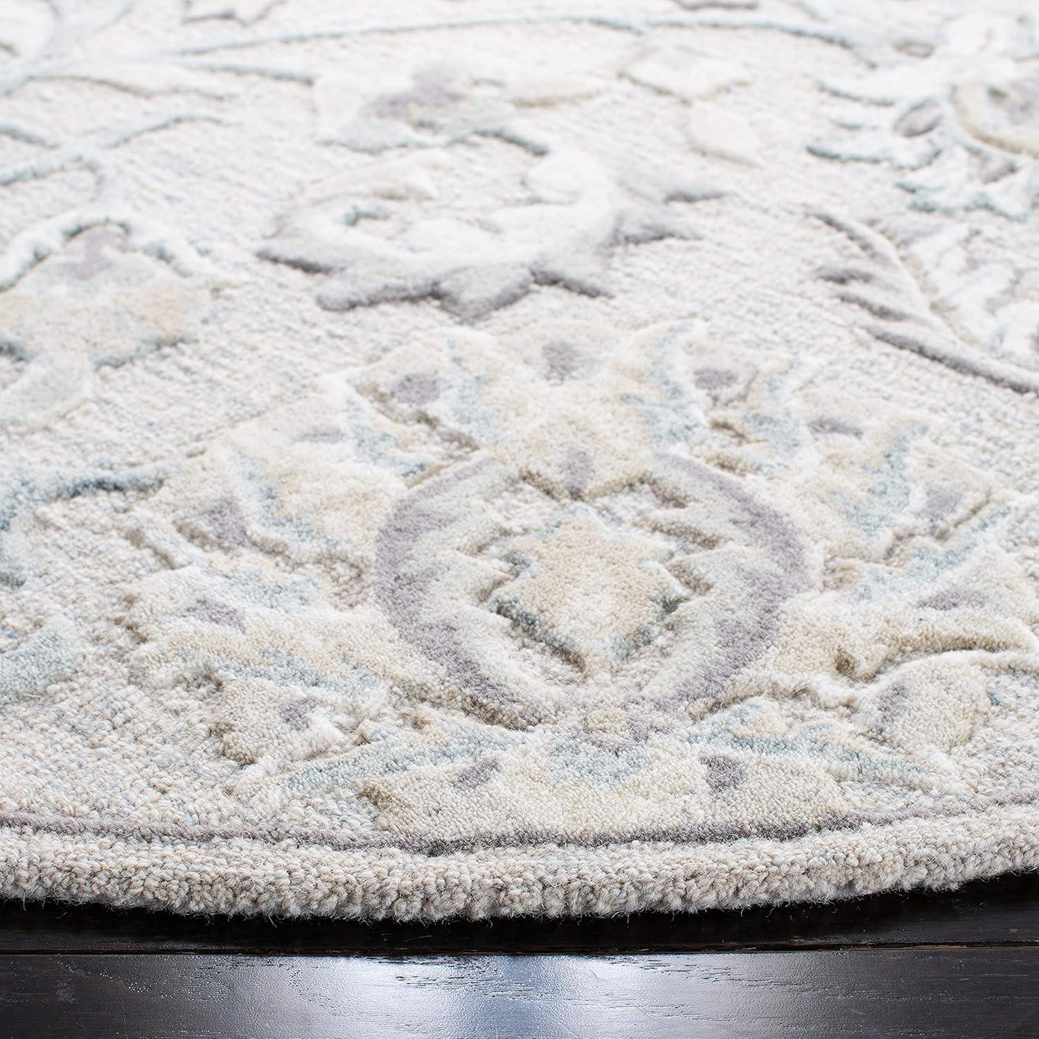 Glamour GLM624 Hand Tufted Indoor Area Rug - Light Blue/Ivory - 8'x10' - Safavieh