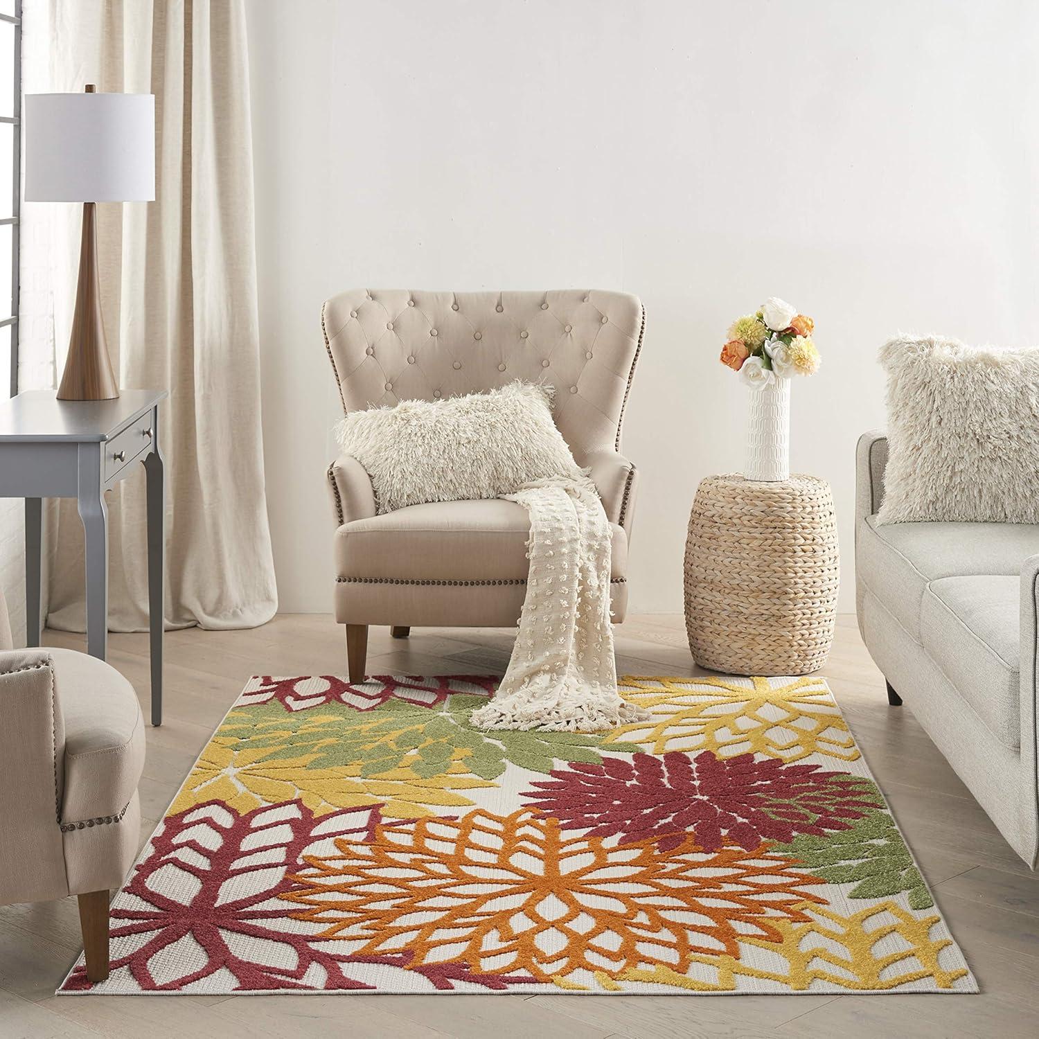 Nourison Aloha Floral Bloom Outdoor Rug