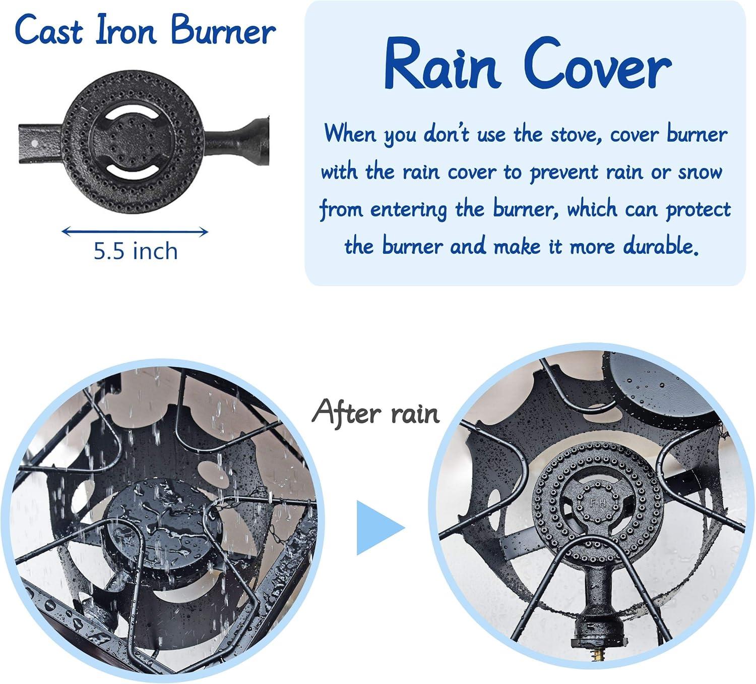 ARC 7840S Outdoor Propane Burner 29,000 BTU Single Burner Camping Cooking BBQ Stove 16"*16"*28"