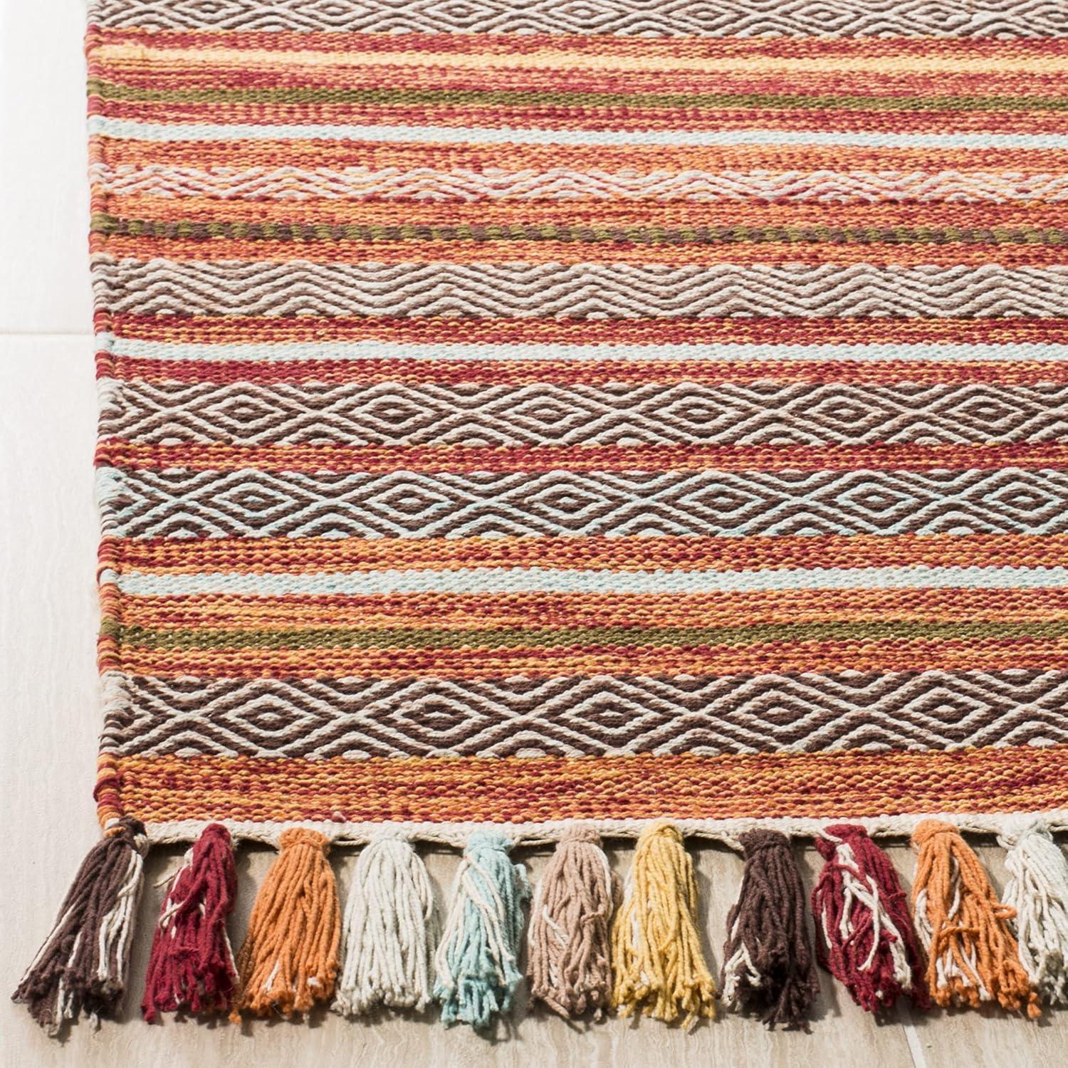 Montauk MTK901 Hand Woven Indoor Area Rug - Rust/Multi - 8'x10' - Safavieh.