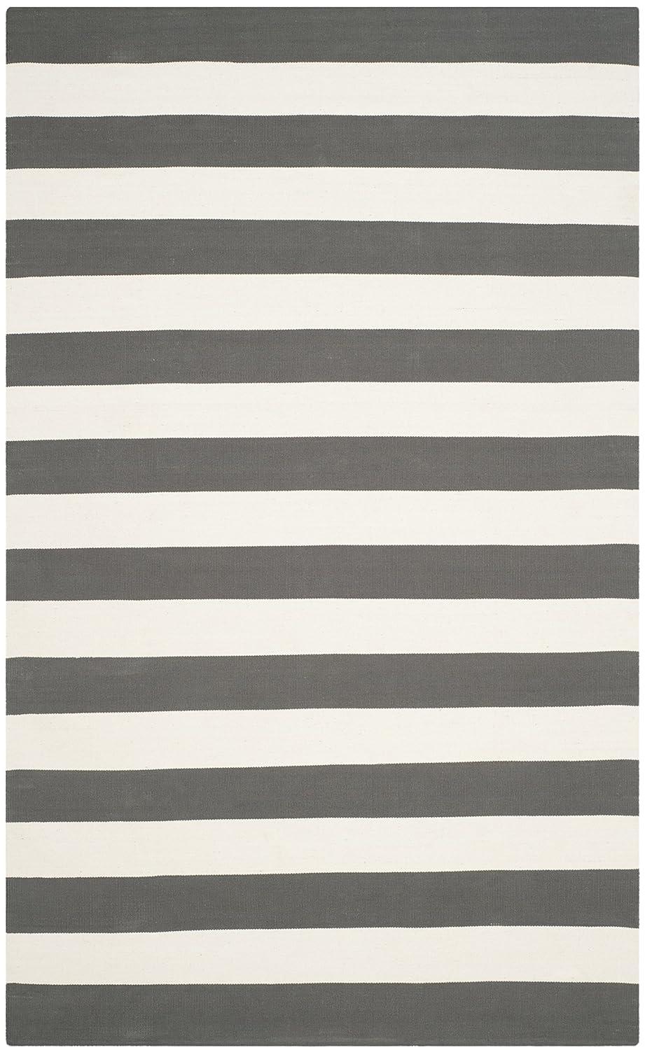 Montauk MTK712 Hand Woven Indoor Accent Rug - Grey/Ivory - 4'x6' - Safavieh