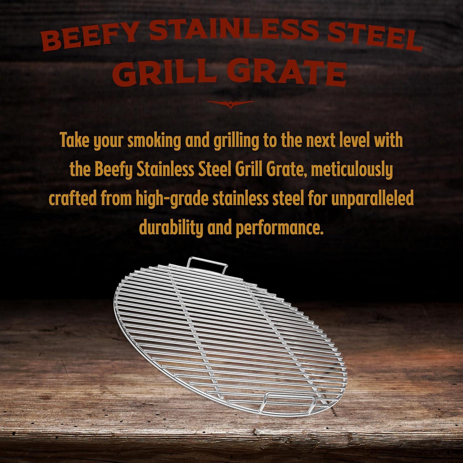 Beefy Stainless Steel Round Grill Grate for 55 Gallon Drum