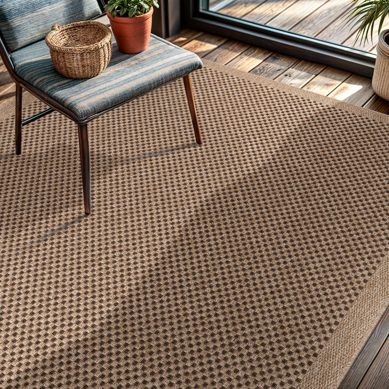 4'x6' Pata Hand Woven Chunky Jute Area Rug, Natural - JONATHAN Y