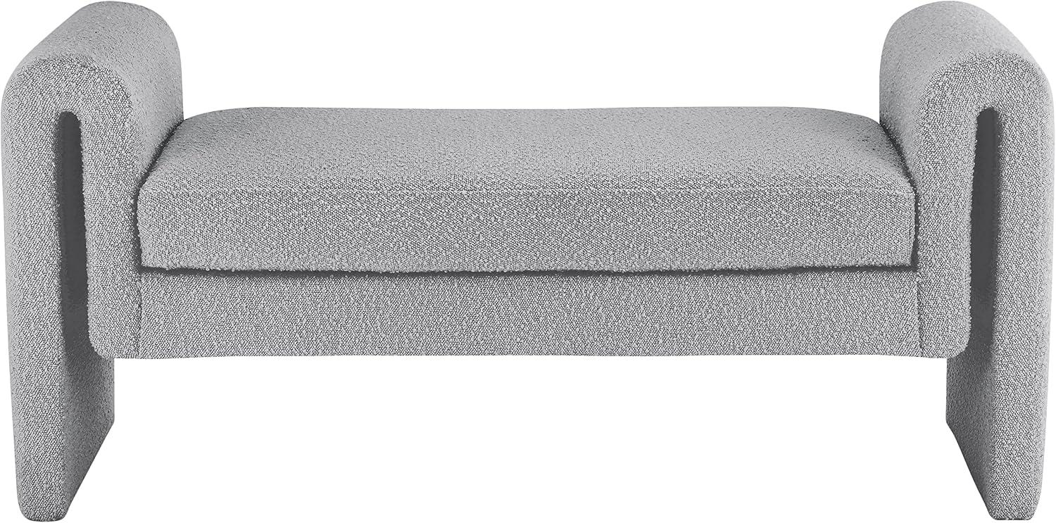 Upholstered Boucle Bench