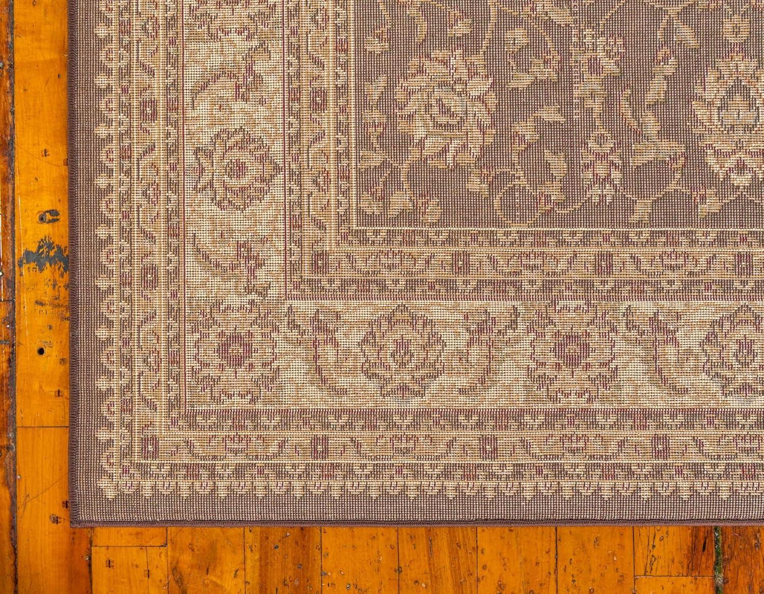 Unique Loom Voyage Collection Area Rug - St. Louis (3' 1" x 5' 3" Rectangle Brown/Green)