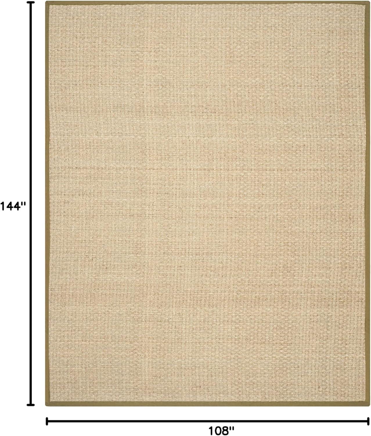 Natural Fiber NF114 Power Loomed Indoor Area Rug - Natural/Olive - 9'x12' - Safavieh