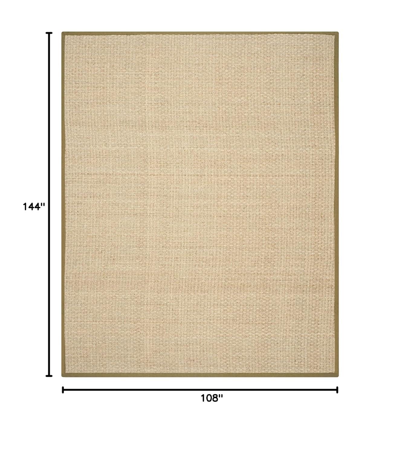 Natural Fiber NF114 Power Loomed Indoor Area Rug - Natural/Olive - 9'x12' - Safavieh