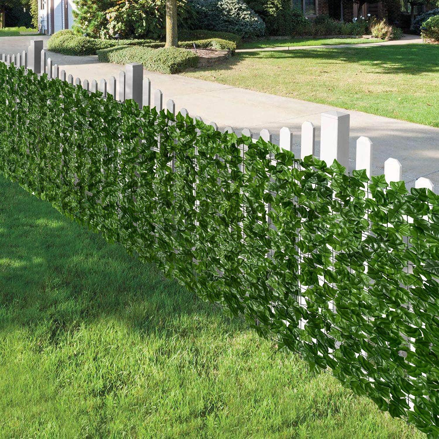 Green 41'' Artificial Ivy Privacy Fence Screen