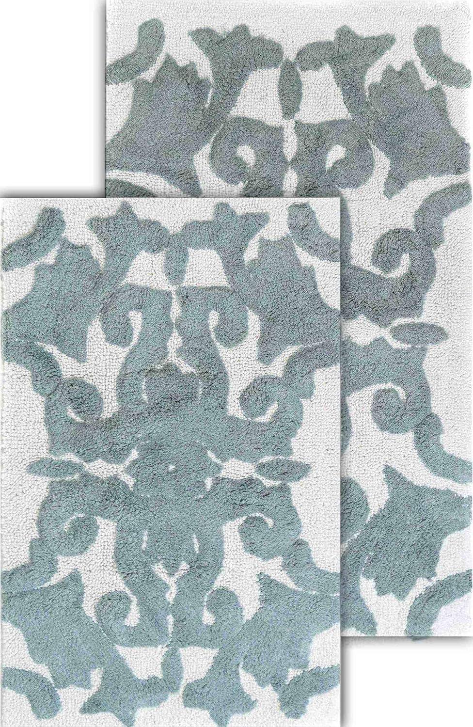 2pc Iron Gate Floral Bath Mat Set - Chesapeake